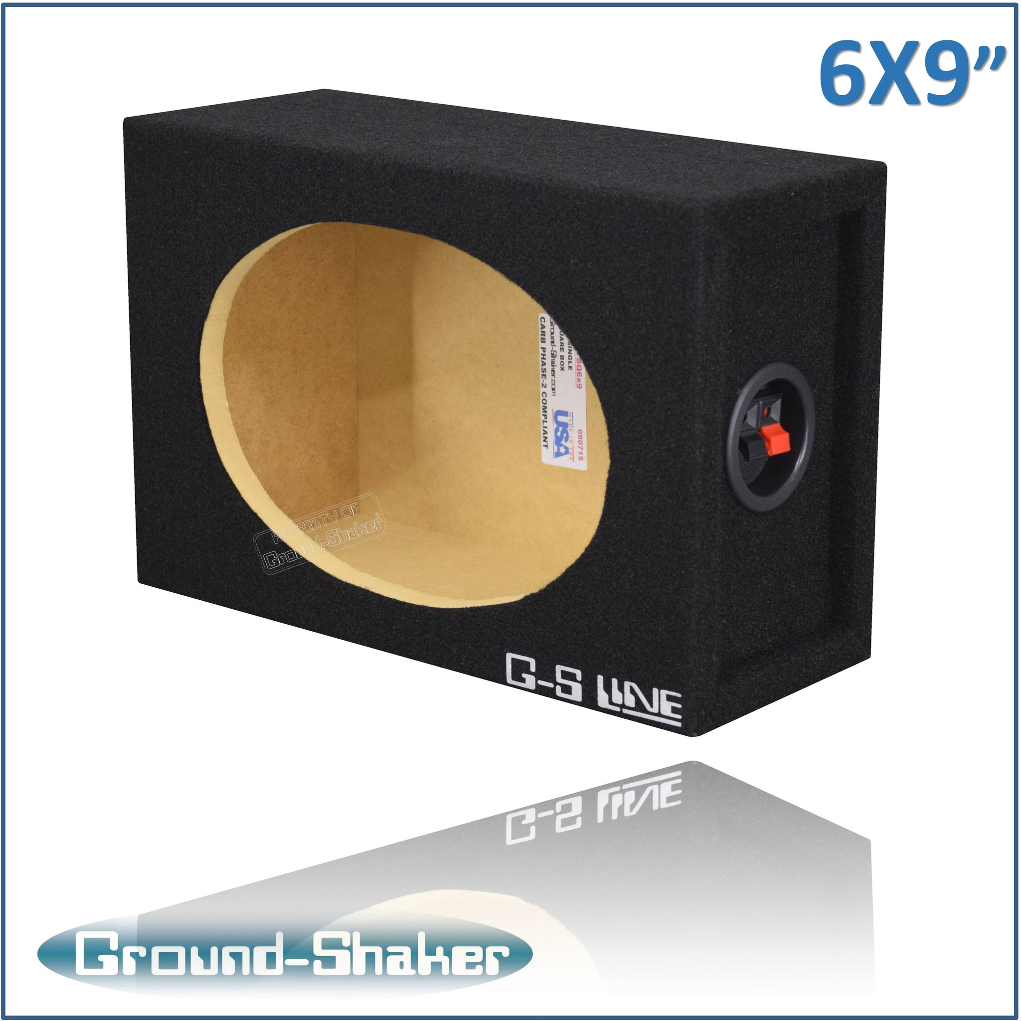 BLACK 6”X9" SINGLE SPEAKER BOX
